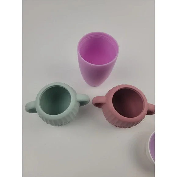 Munchkin Miracle 360 Sippy Cups 2 Pack Pink Green Lavender 360 Degree Toddler - Picture 6 of 9